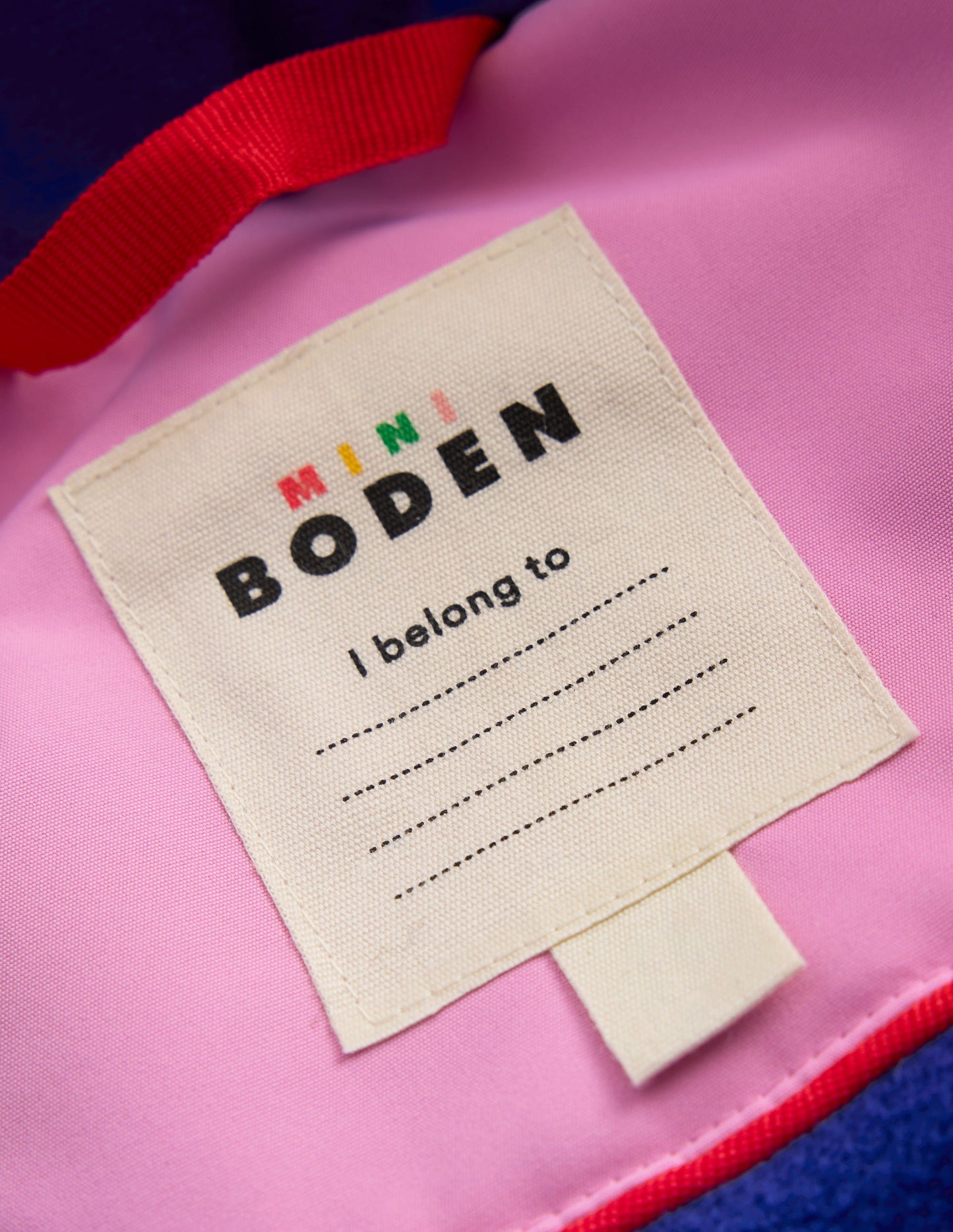 All-weather Waterproof Coat-Pink Metallic Colourblock