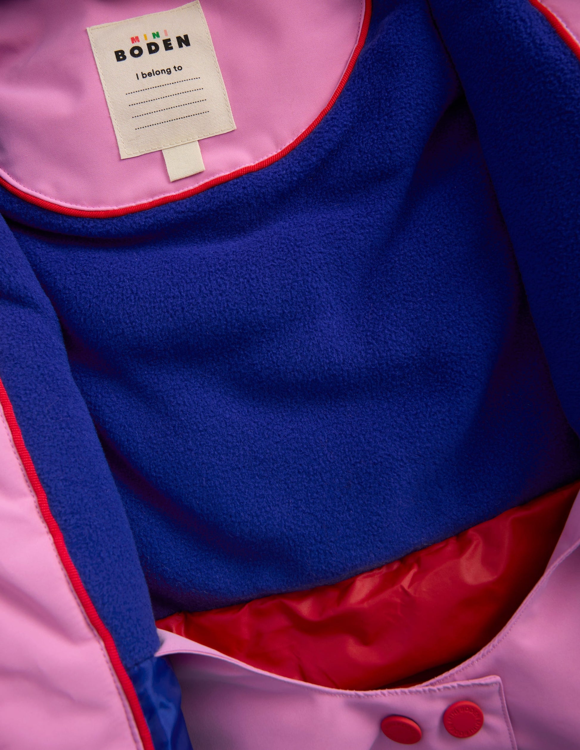 All-weather Waterproof Coat-Pink Metallic Colourblock-6