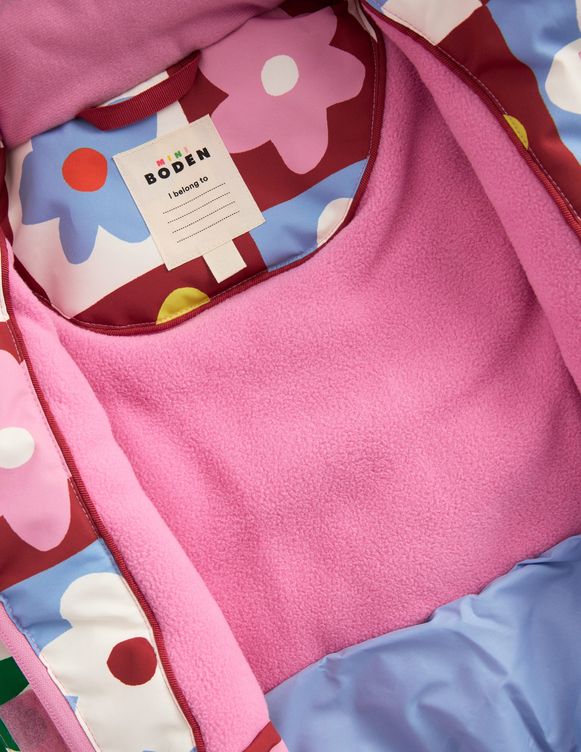 All-weather Waterproof Coat-Multi Flower Check-7