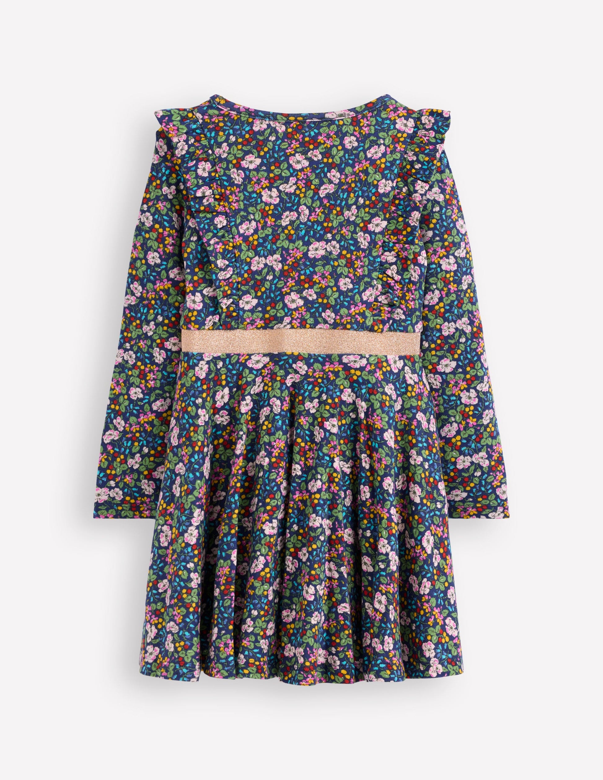 Cora Twirly Jersey Dress-Starboard Blue Berry Floral-2