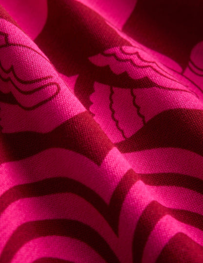 Cosy Sweatshirt Dress-Red Liquorice Festive Fun-3