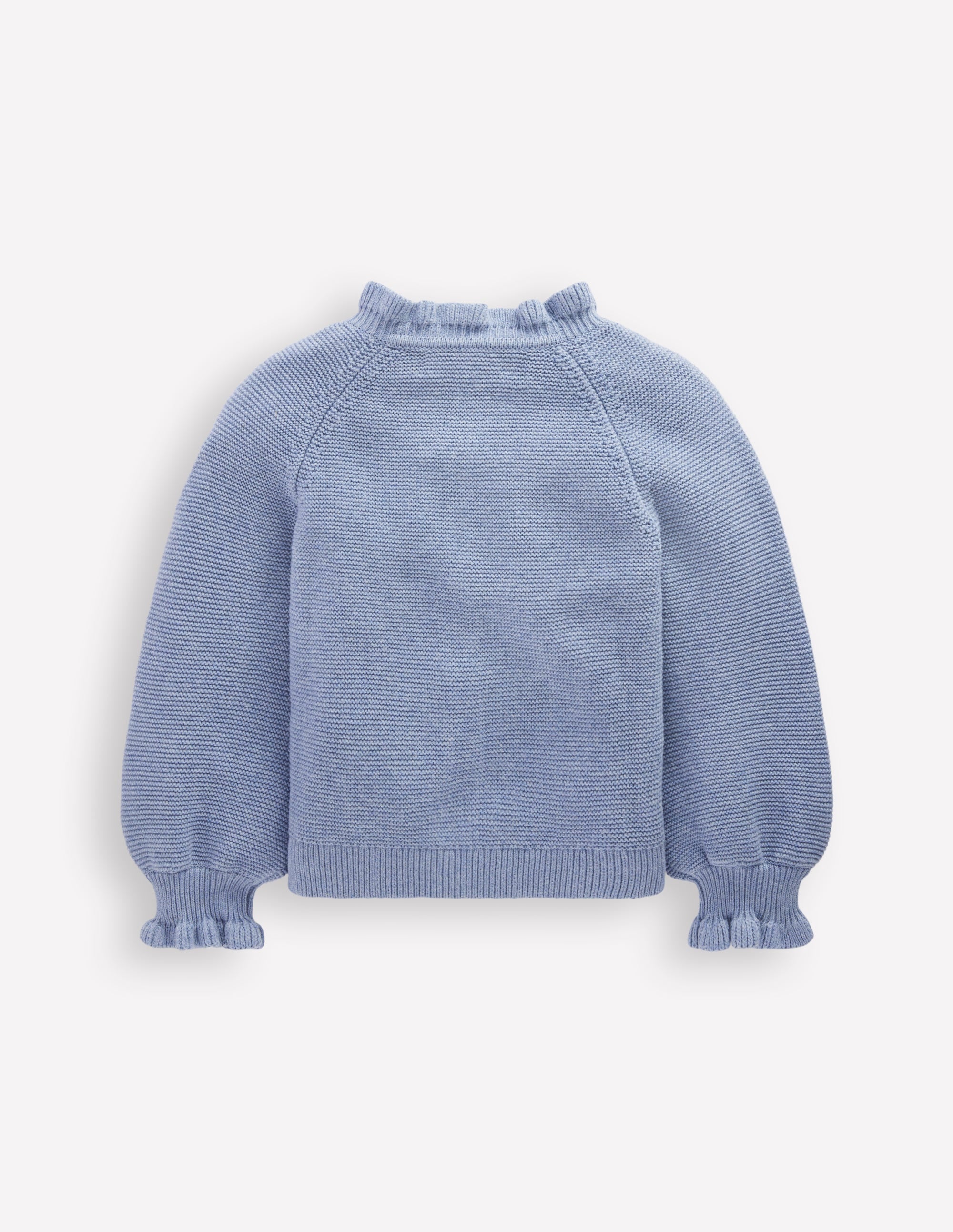 Pretty Embroidered Cardigan-Glacier Blue - Image 2