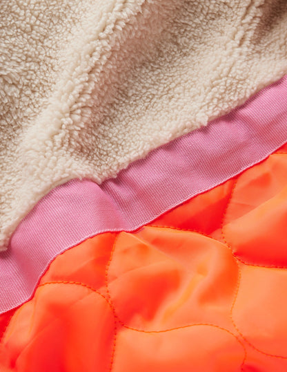 Longline Padded Coat-College Navy Spaced Paisley-5