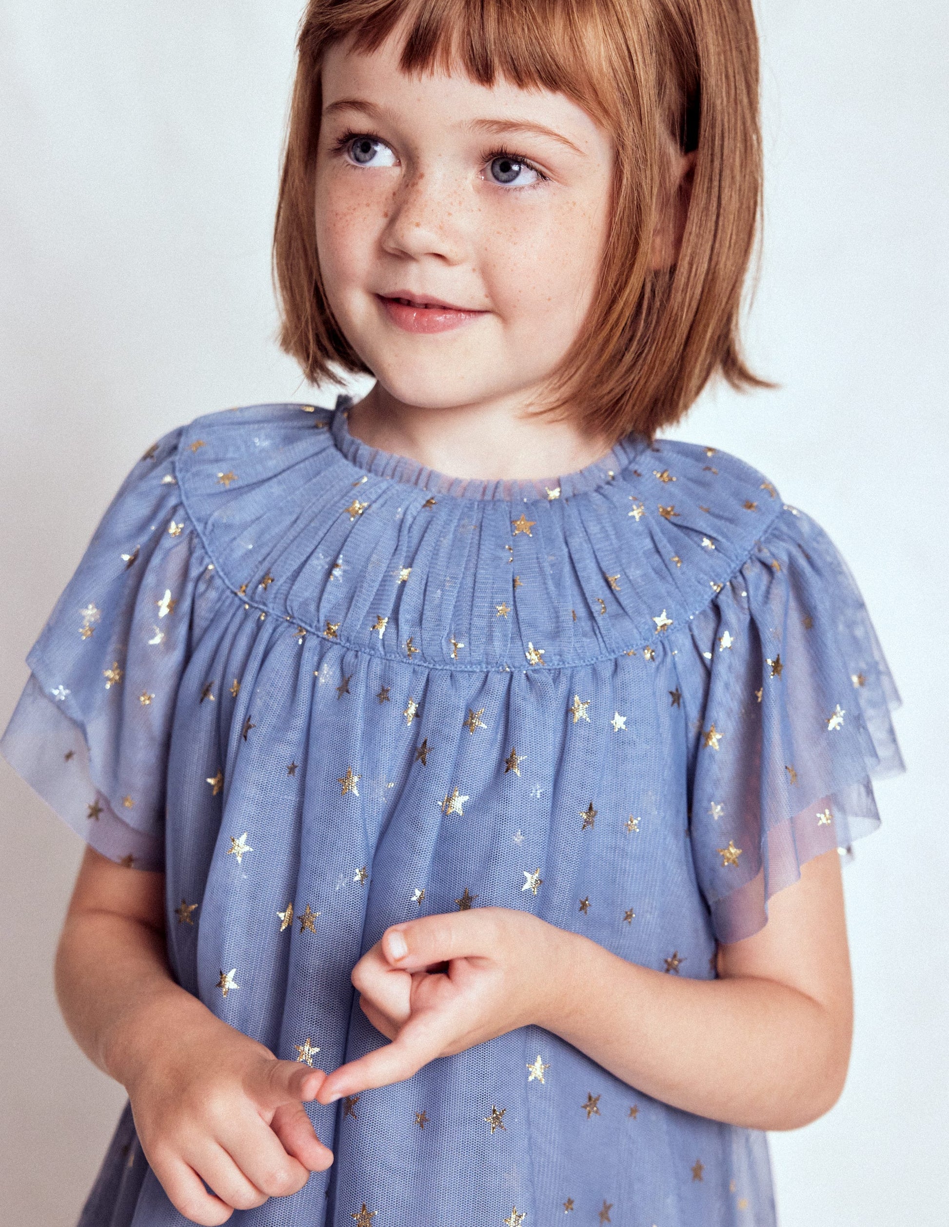 Tiered Tulle Dress-Stormbolt Blue | Boden UK Tiered Tulle Dress-Stormbolt Blue | Boden UK