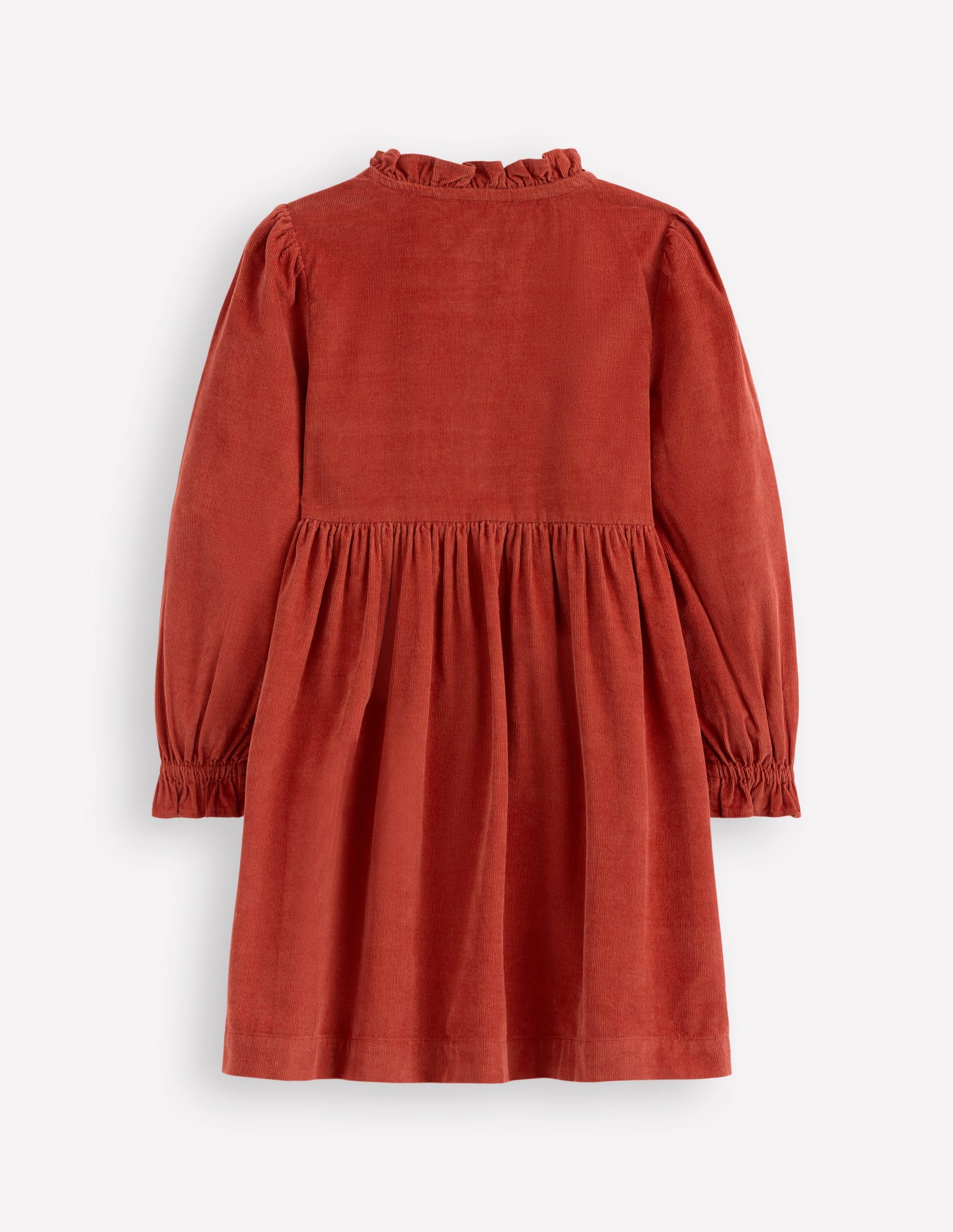 Suki Long Sleeve Smocked Dress-Copper-2
