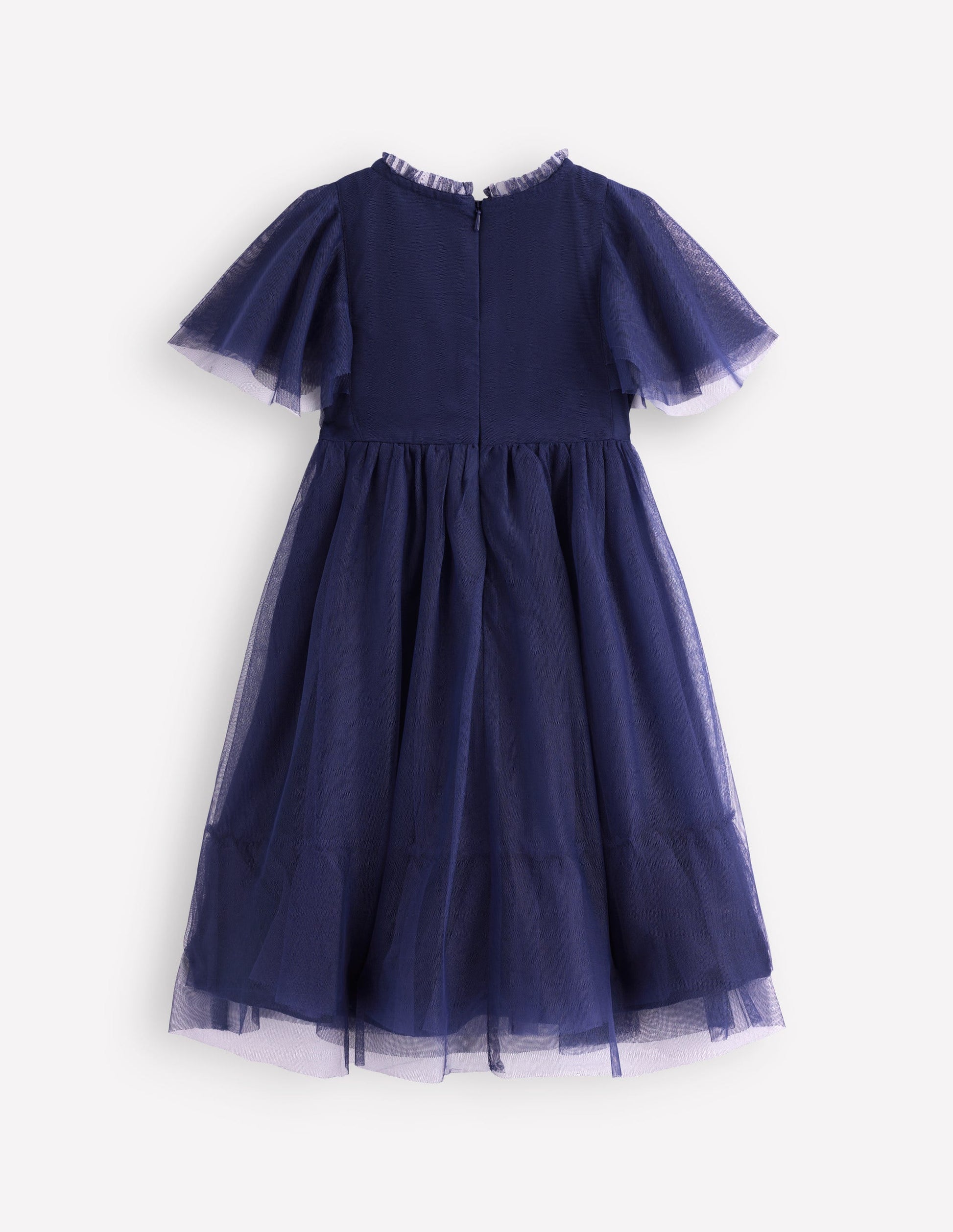 Embroidered Tulle Dress-College Navy | Boden UK Embroidered Tulle Dress-College Navy | Boden UK