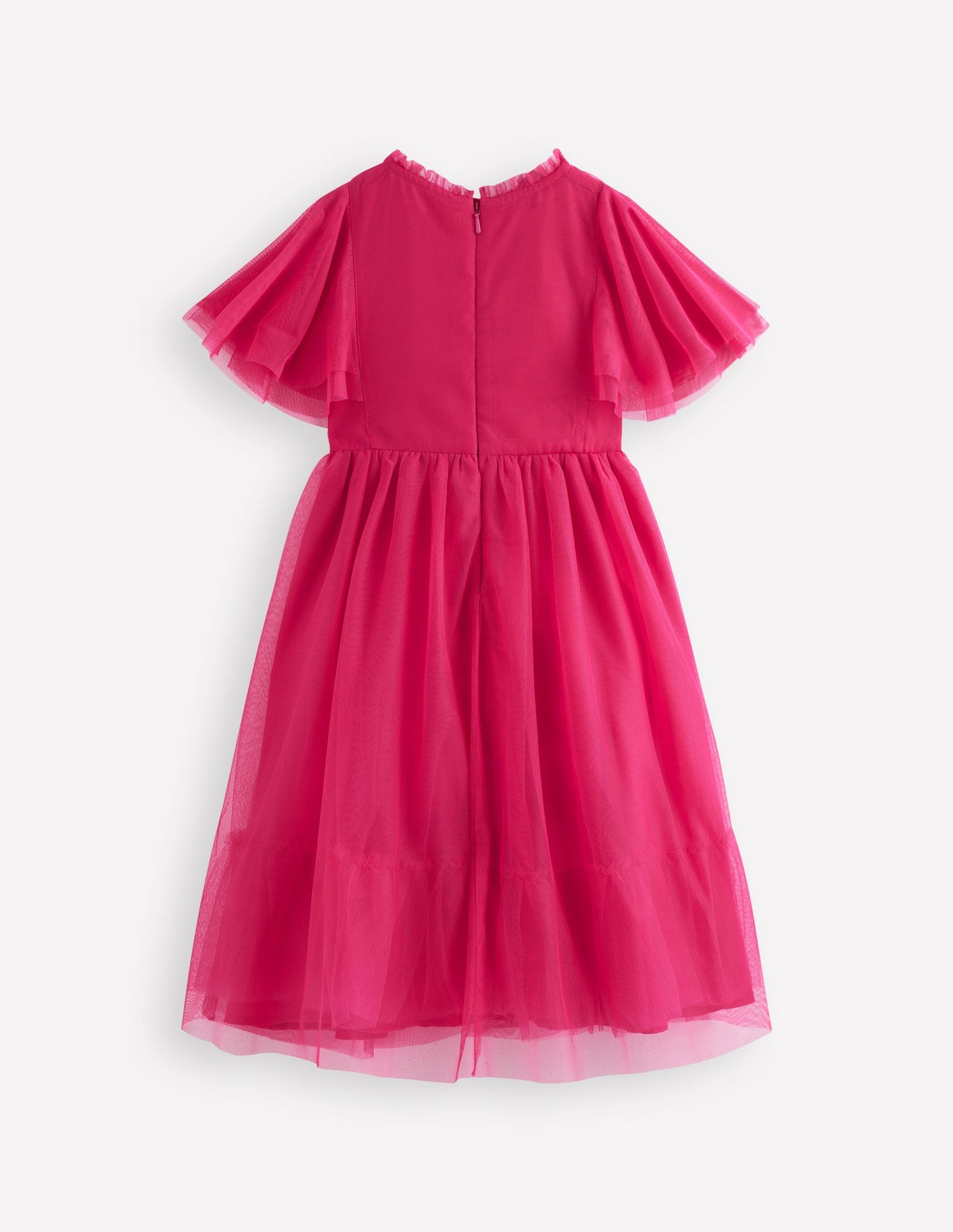Embroidered Tulle Dress-Cherry Jam Lovebirds