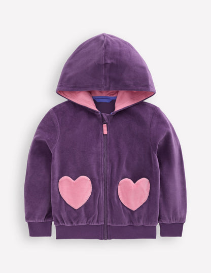 Velour Hoodie-Mystical Purple-1