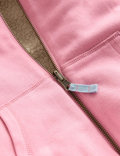 Reversible Borg Hoodie-Vintage Mauve/Kingfisher Blue-3