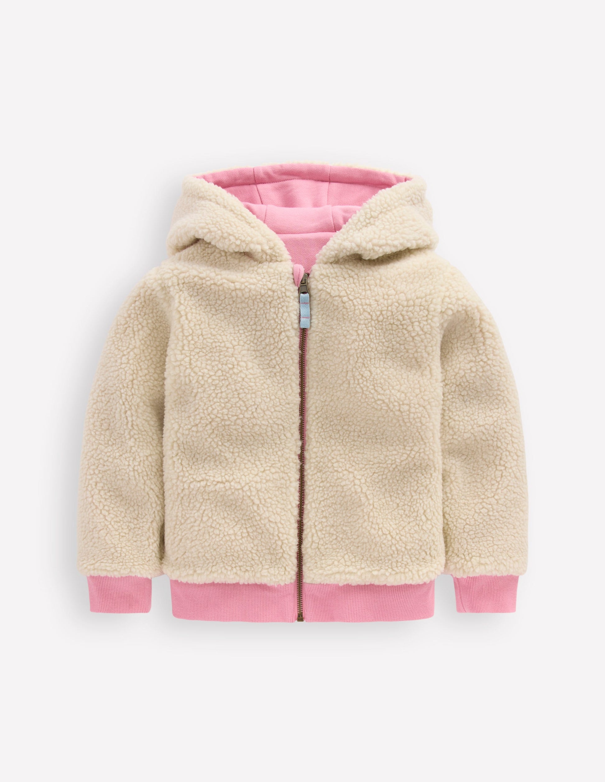 Reversible Borg Hoodie-Vintage Mauve/Kingfisher Blue-4