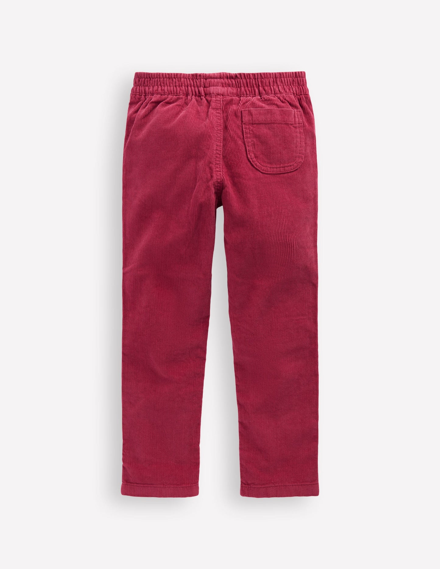 Cord Pull-On Trousers-Red Bud