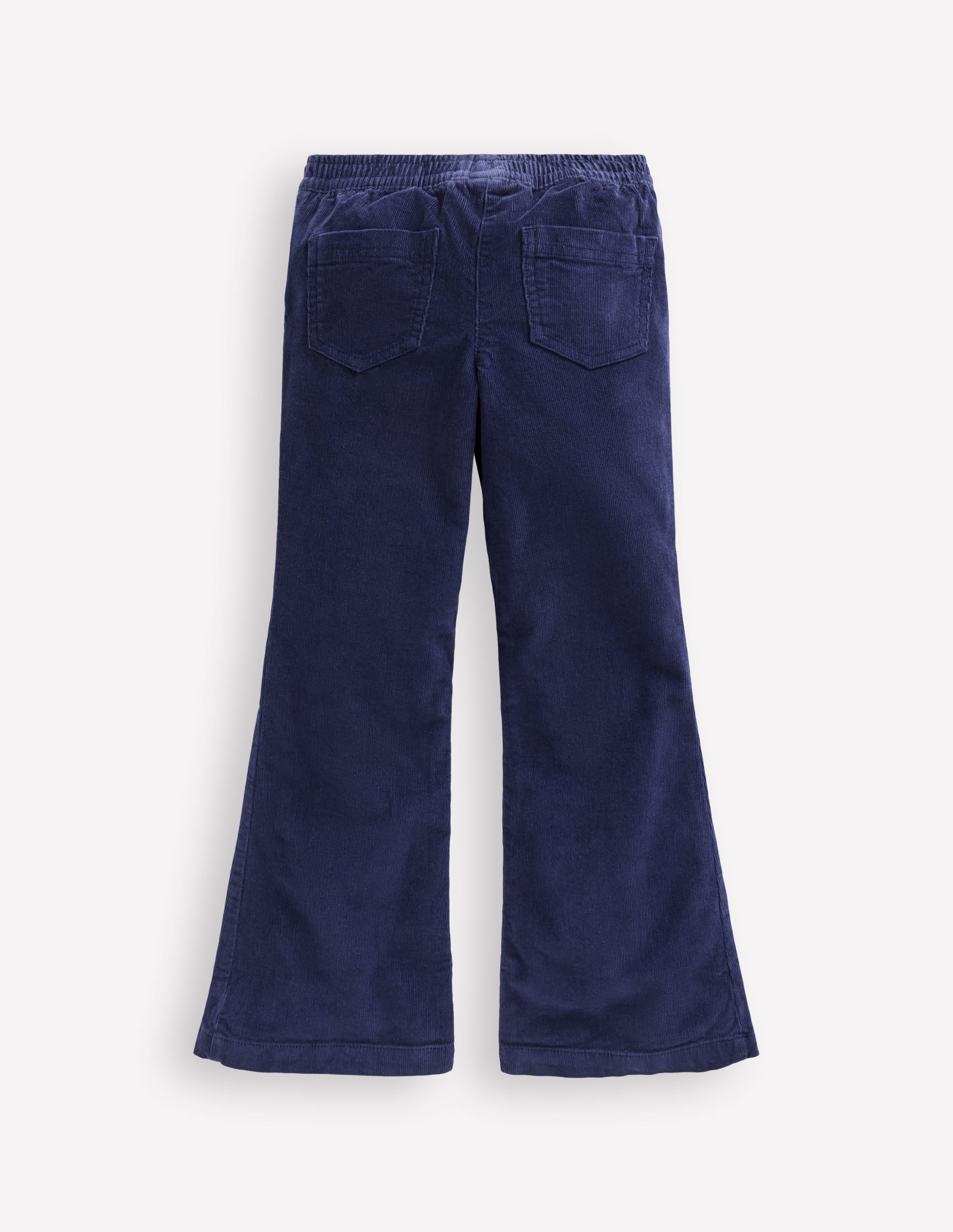 Flared Cord Leggings-College Navy - Image 3