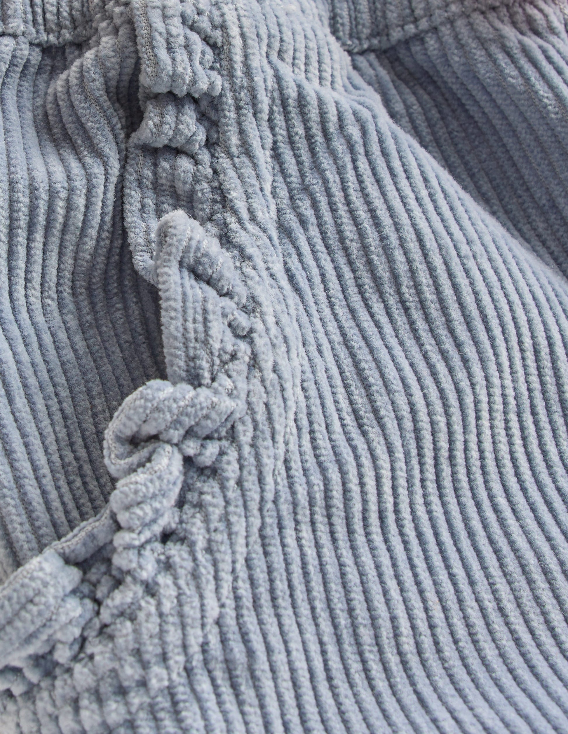 Relaxed Cord Trousers-Blue-3