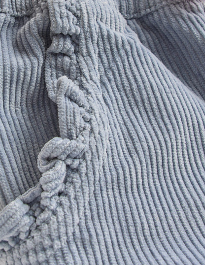 Relaxed Cord Trousers-Blue-3