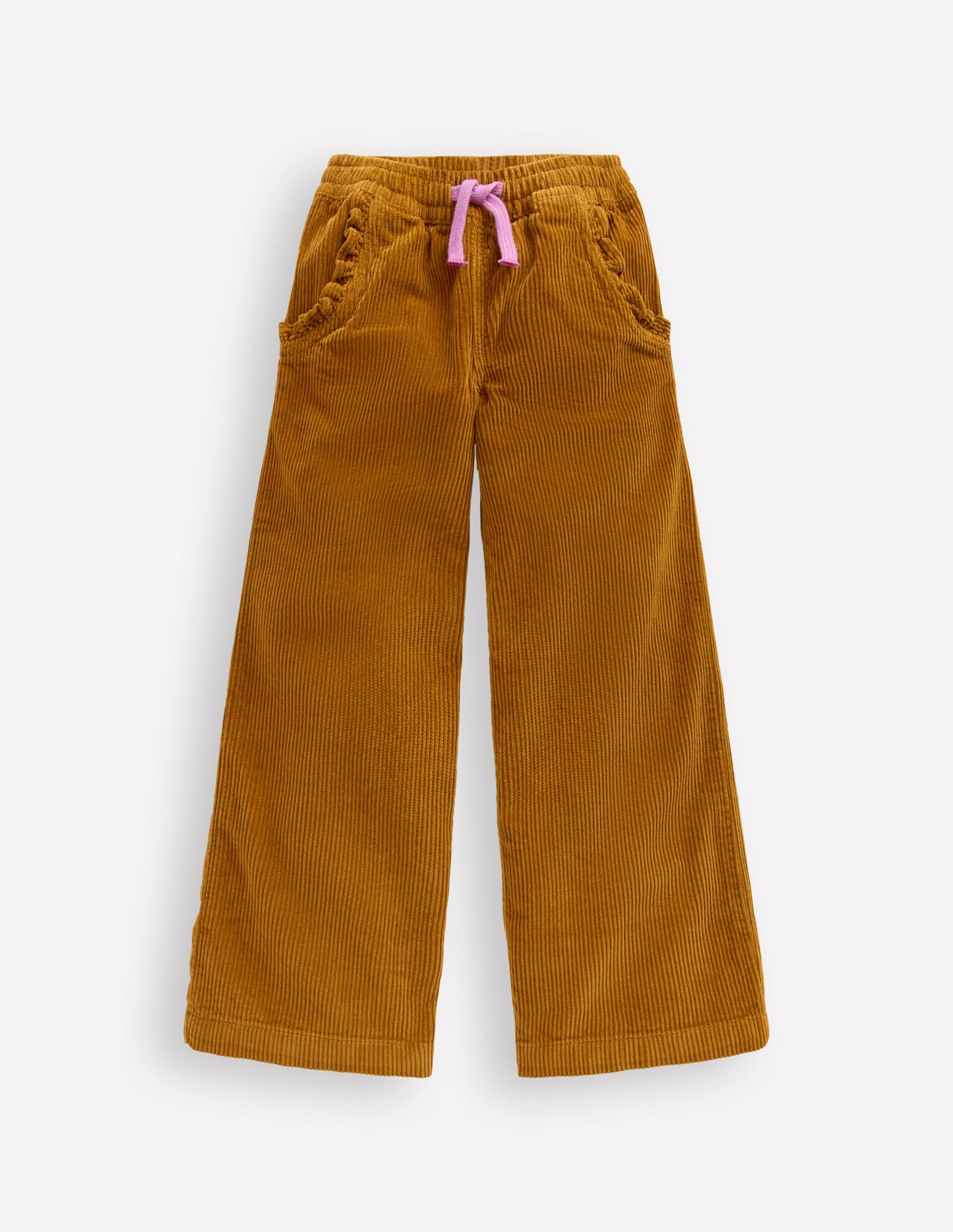 Relaxed Cord Trousers-Toffee Brown