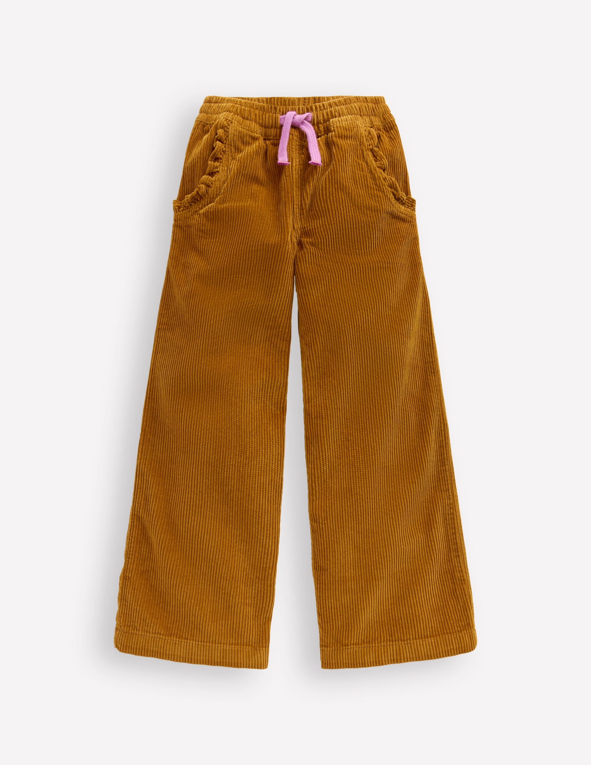 Relaxed Cord Trousers-Toffee Brown-1