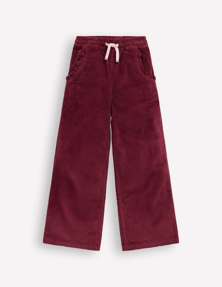 Relaxed Cord Trousers-Deep Wisteria
