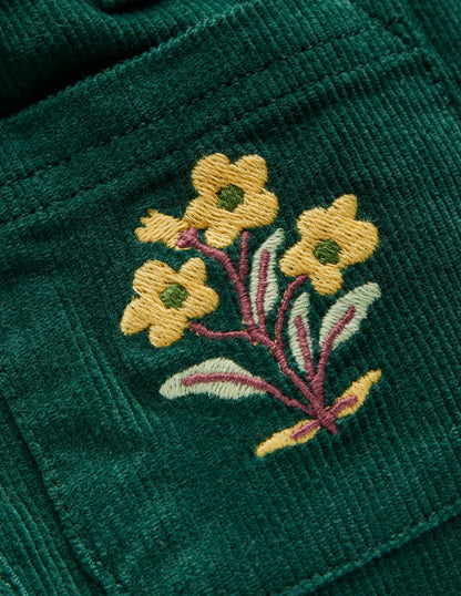 Kick Flare Trouser-Emerald Night-5