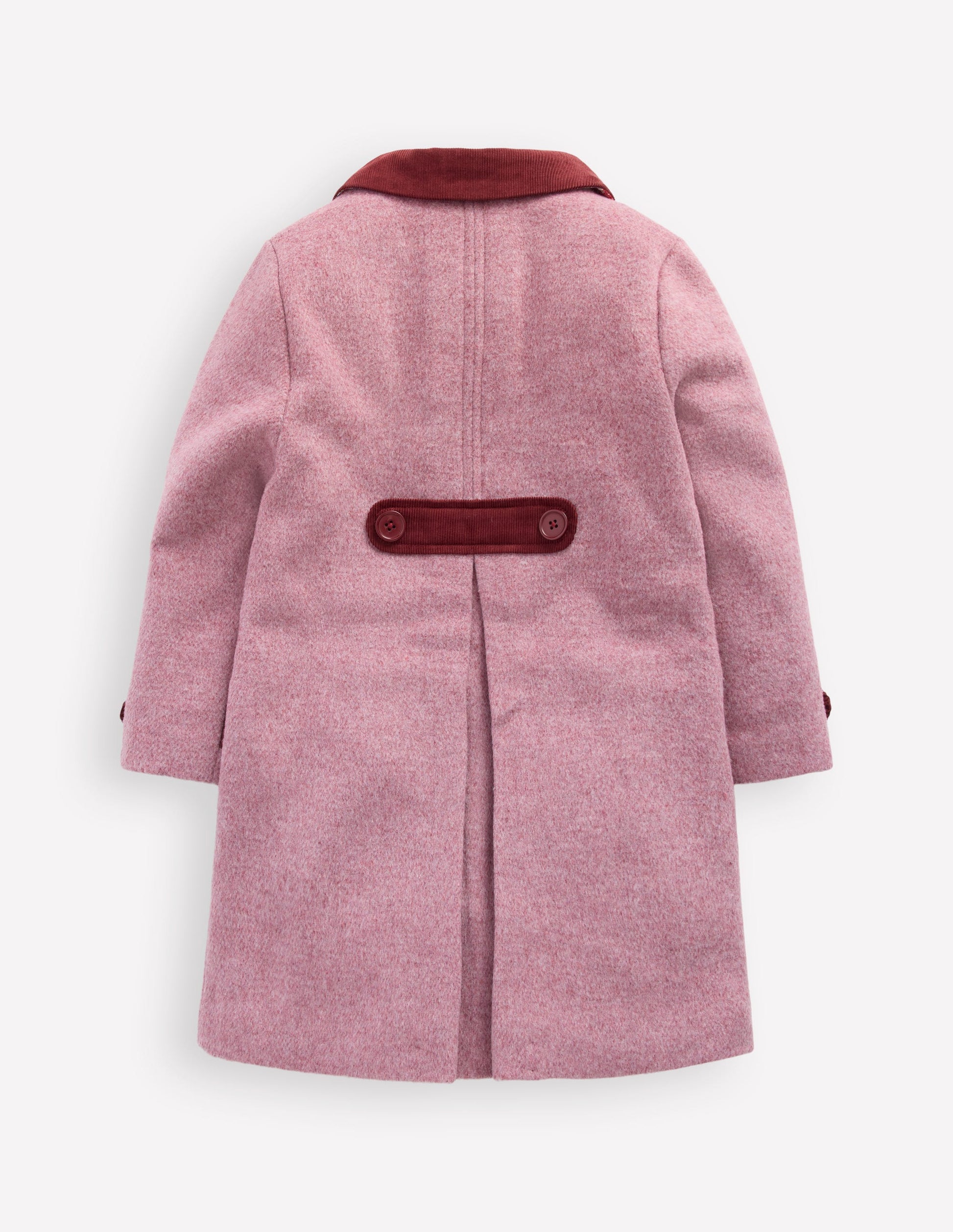Wool Blend Coat-Pink Haze Bows-2