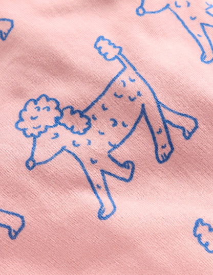 Snug Long John Pyjamas-Pink Poodles-3