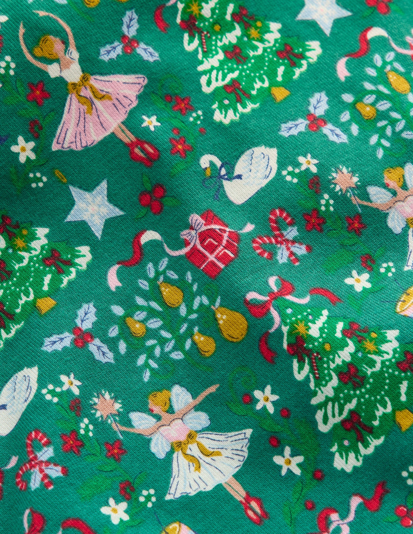 Snug Glow-in-the-dark Pyjamas-Jewel Green Nutcracker