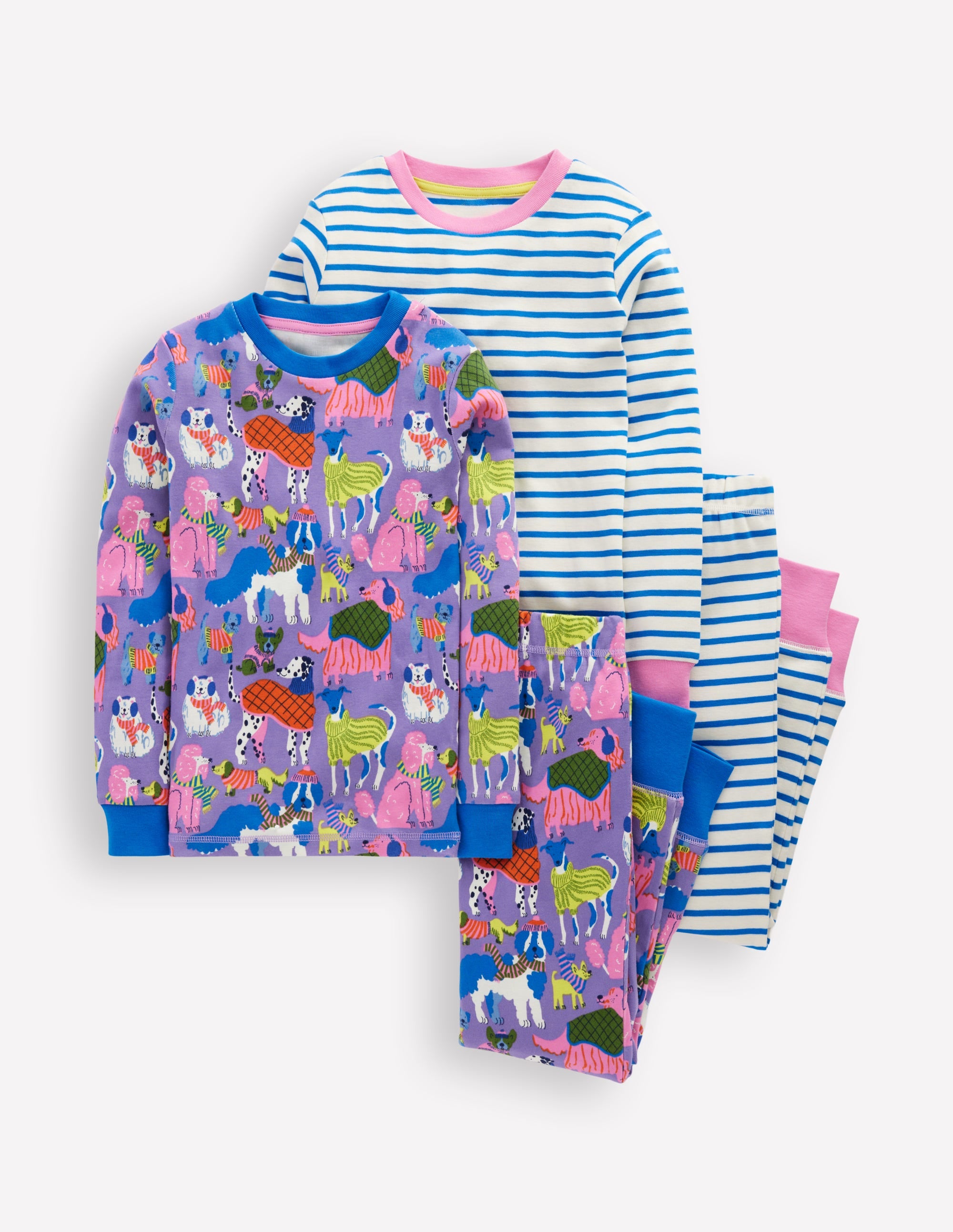 Twin Pack Snug Pyjamas-Vista Blue Cosy Pets - Image 1