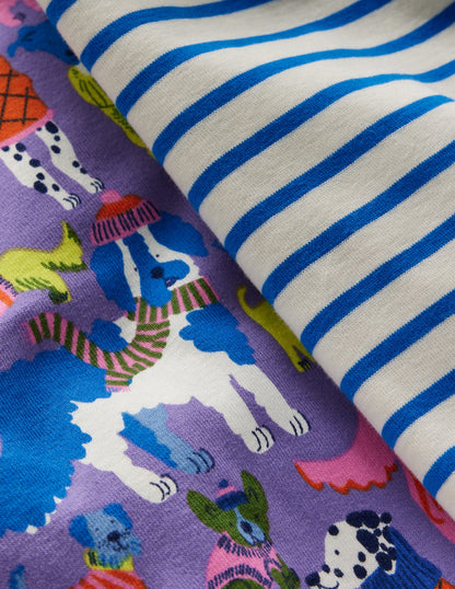 Twin Pack Snug Pyjamas-Vista Blue Cosy Pets-3