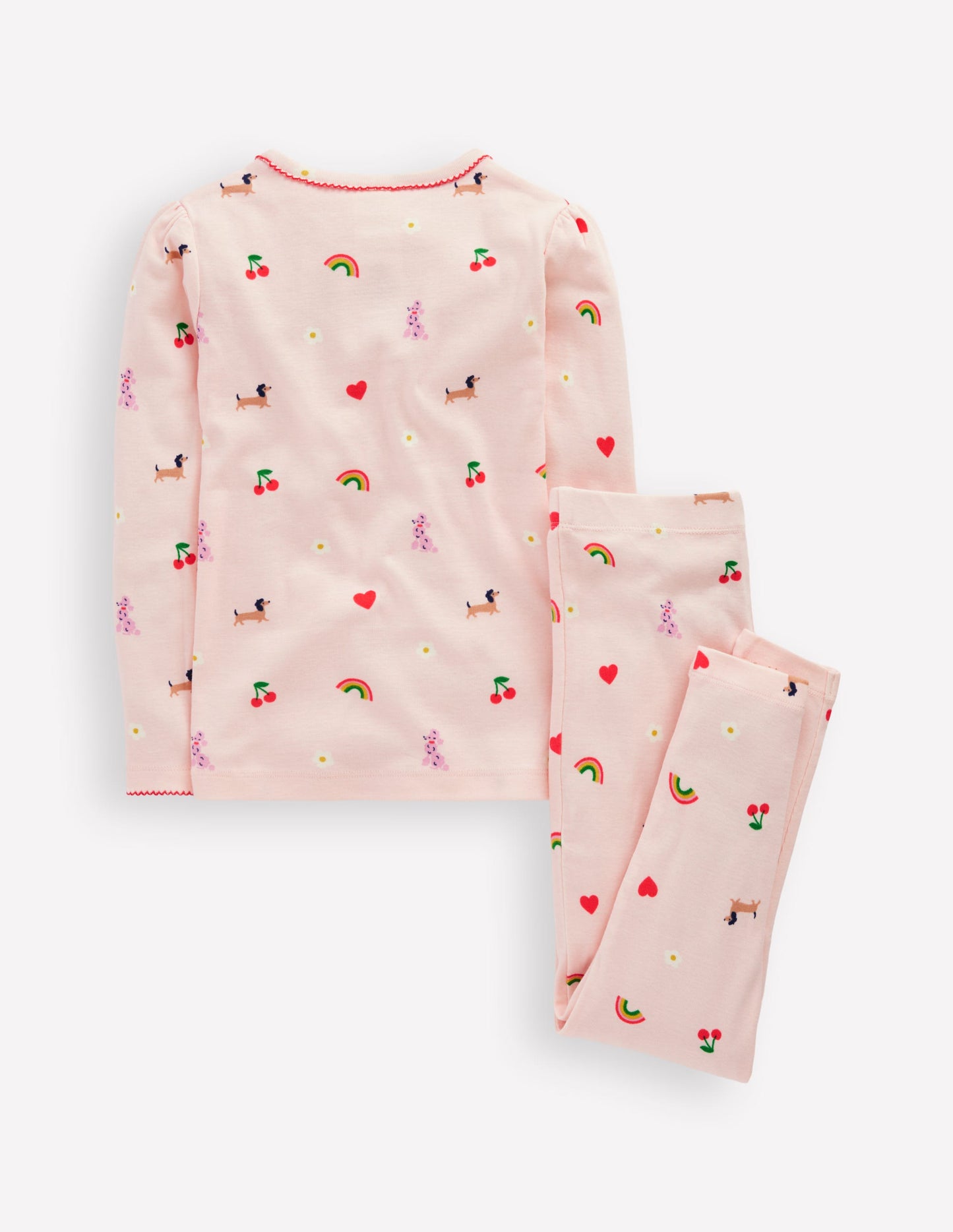 Snug Henley Pyjamas-Chalk Pink Parisien