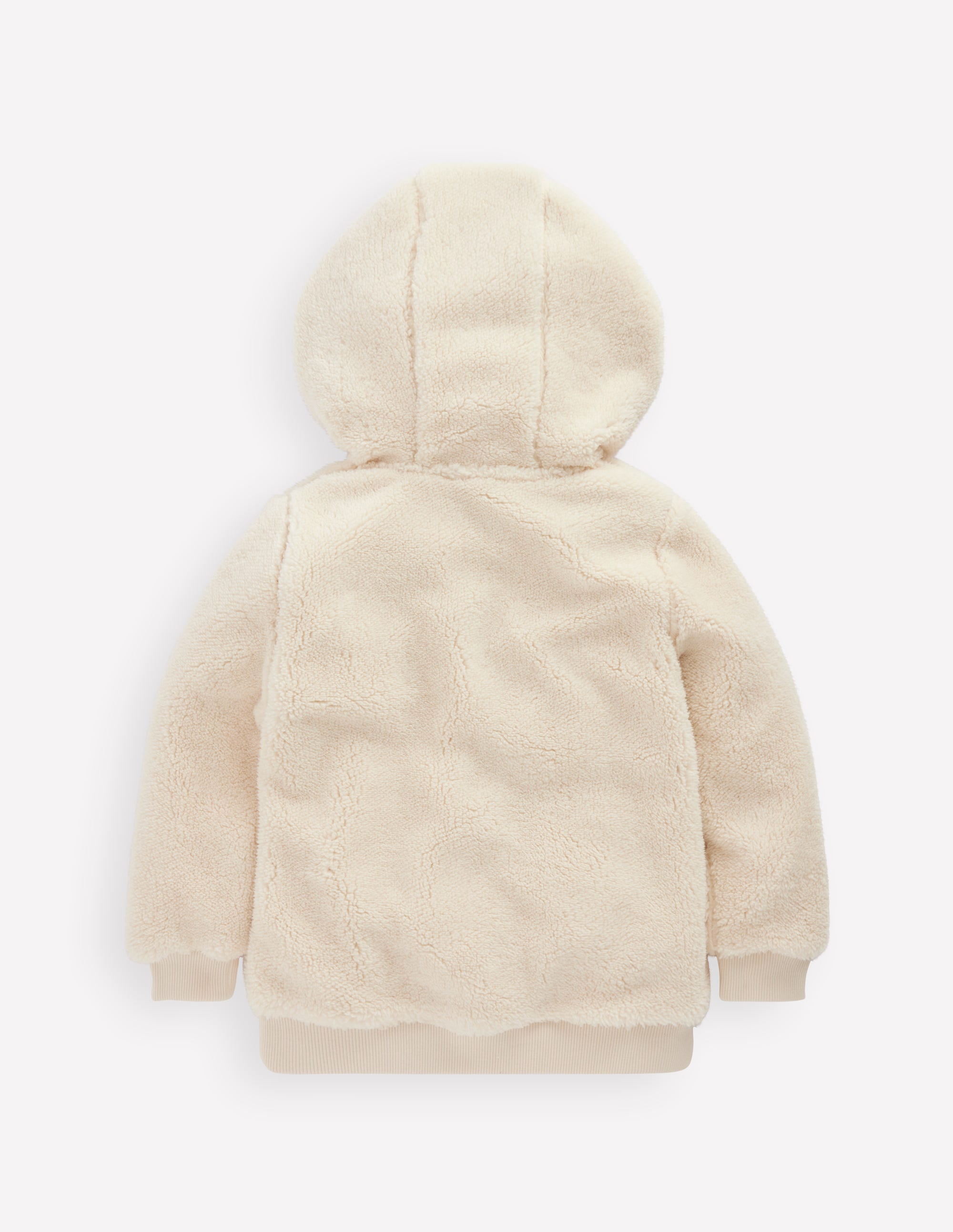 Cosy Fleece Half-Zip Hoodie-Oatmeal - Image 2