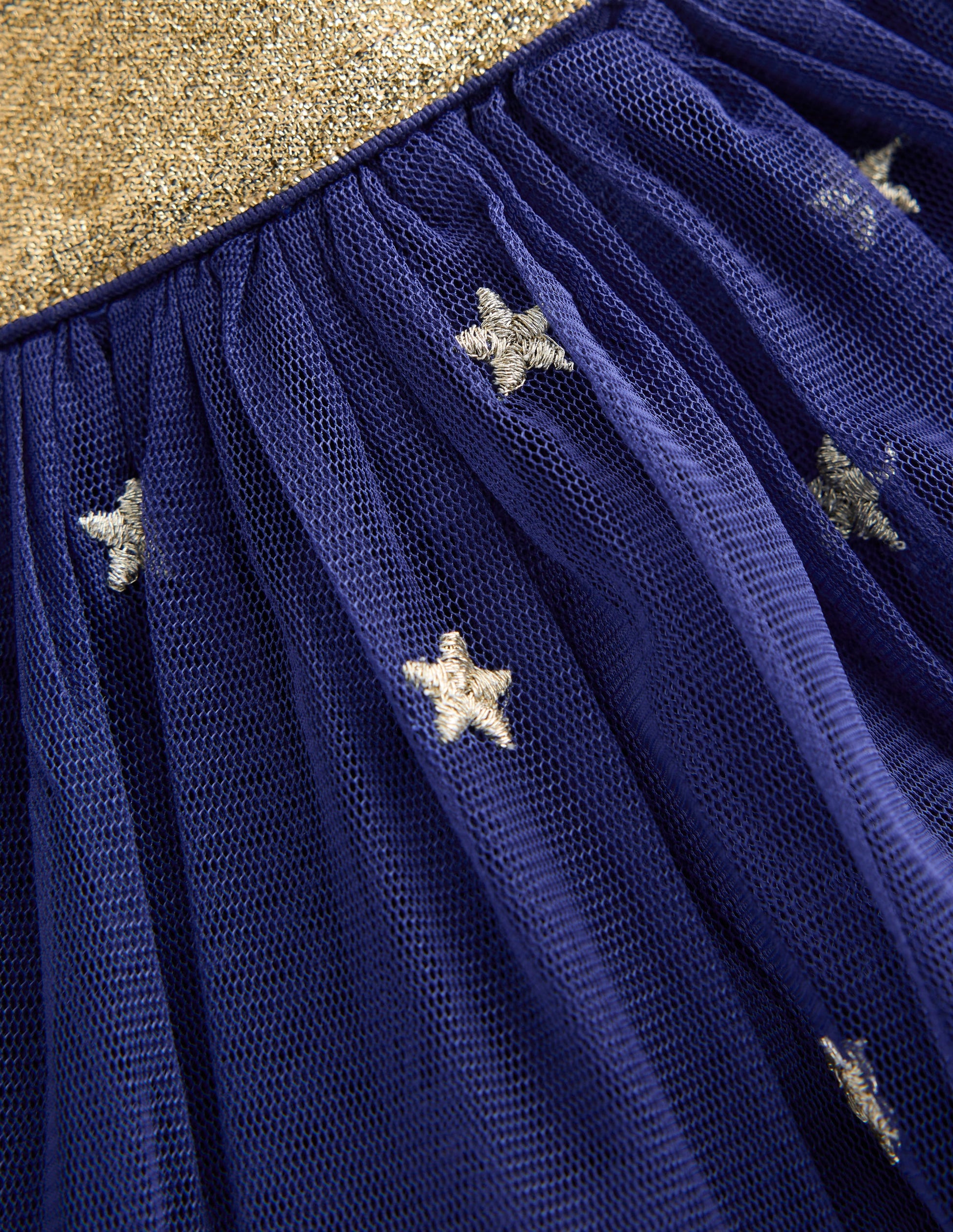 Interest Tulle Skirt-Navy Stars-6