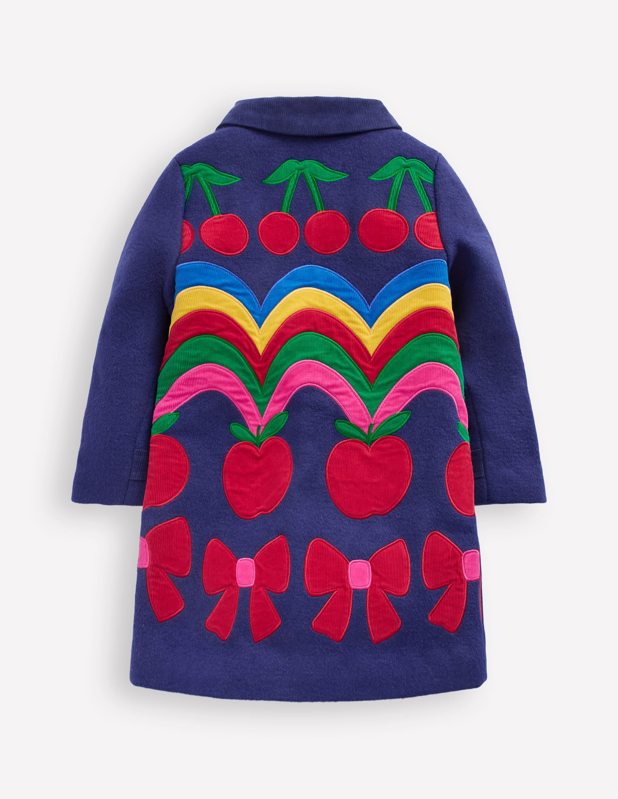 Wow Smart Coat - Starboard Blue Cherry Rainbow | Boden UK