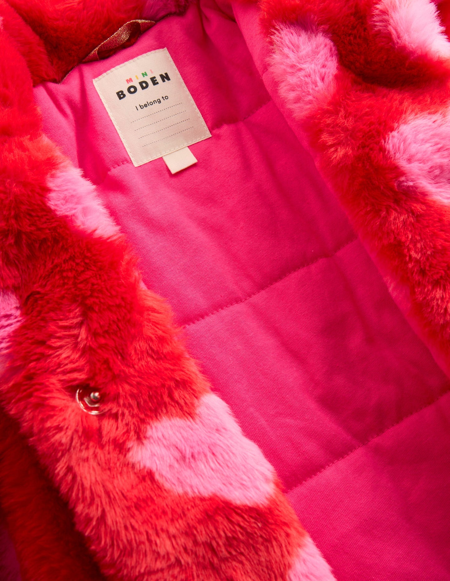 Faux Fur Collared Coat-Hearts