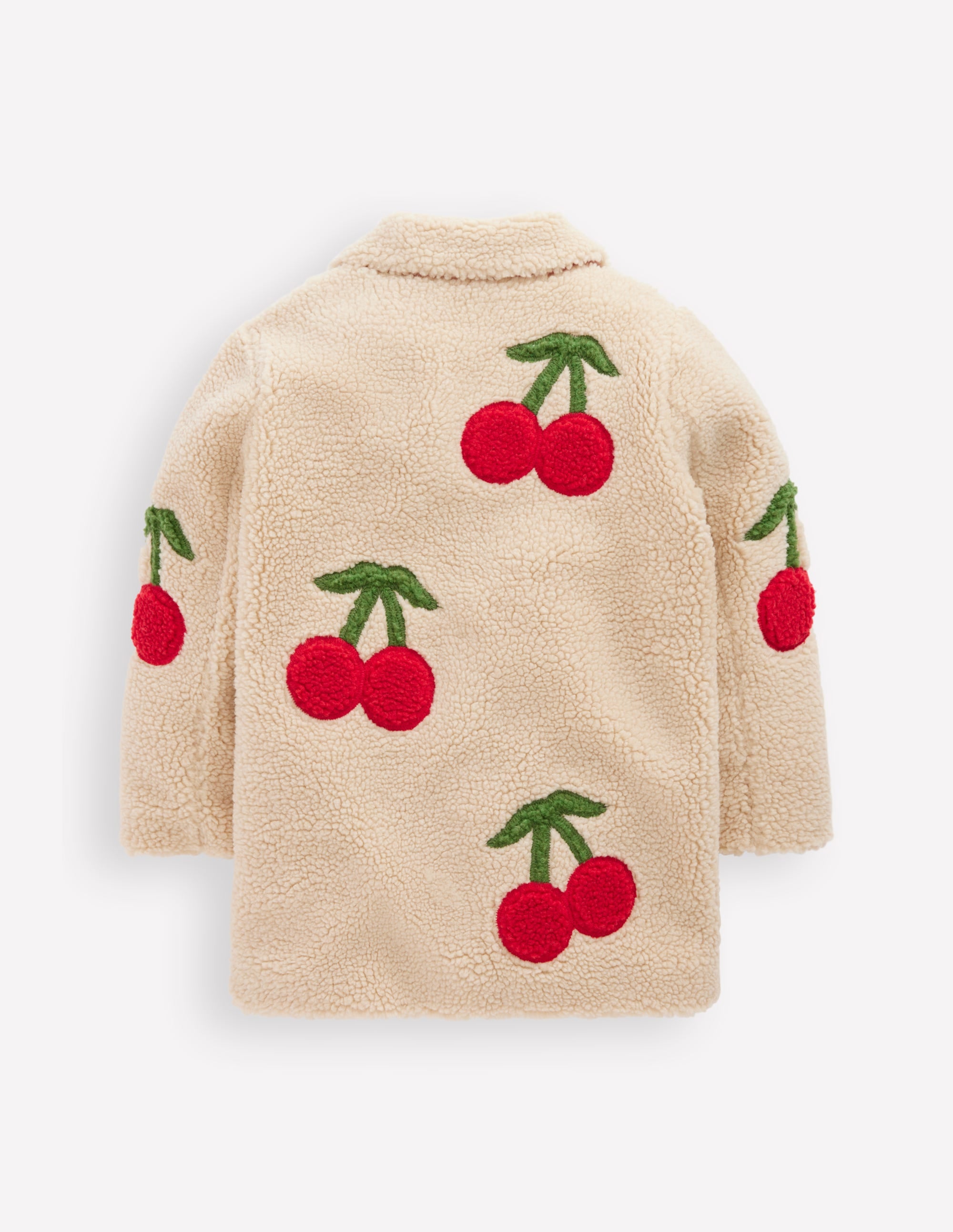 Borg Interest Jacket-Cherry Applique - Image 2