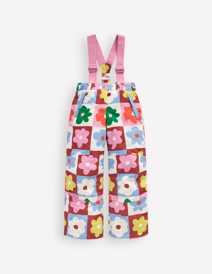 All Weather Waterproof Trouser-Multi Flower Check