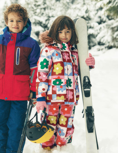 All Weather Waterproof Trouser-Multi Flower Check-4