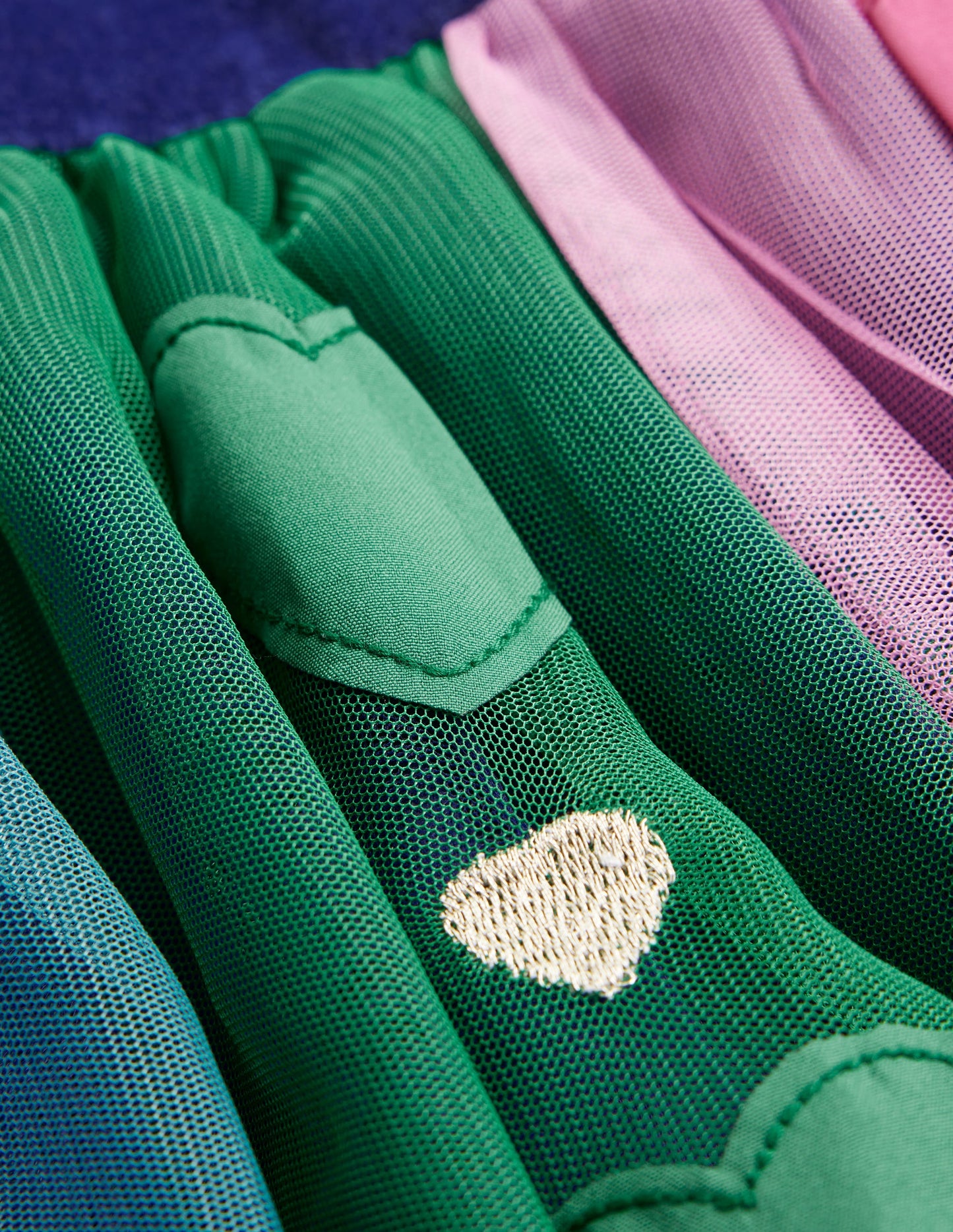 Velvet Tulle Occasion Dress-College Navy Hearts