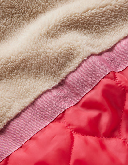 Fun Padded Coat-College Navy Tiger Stripe-8