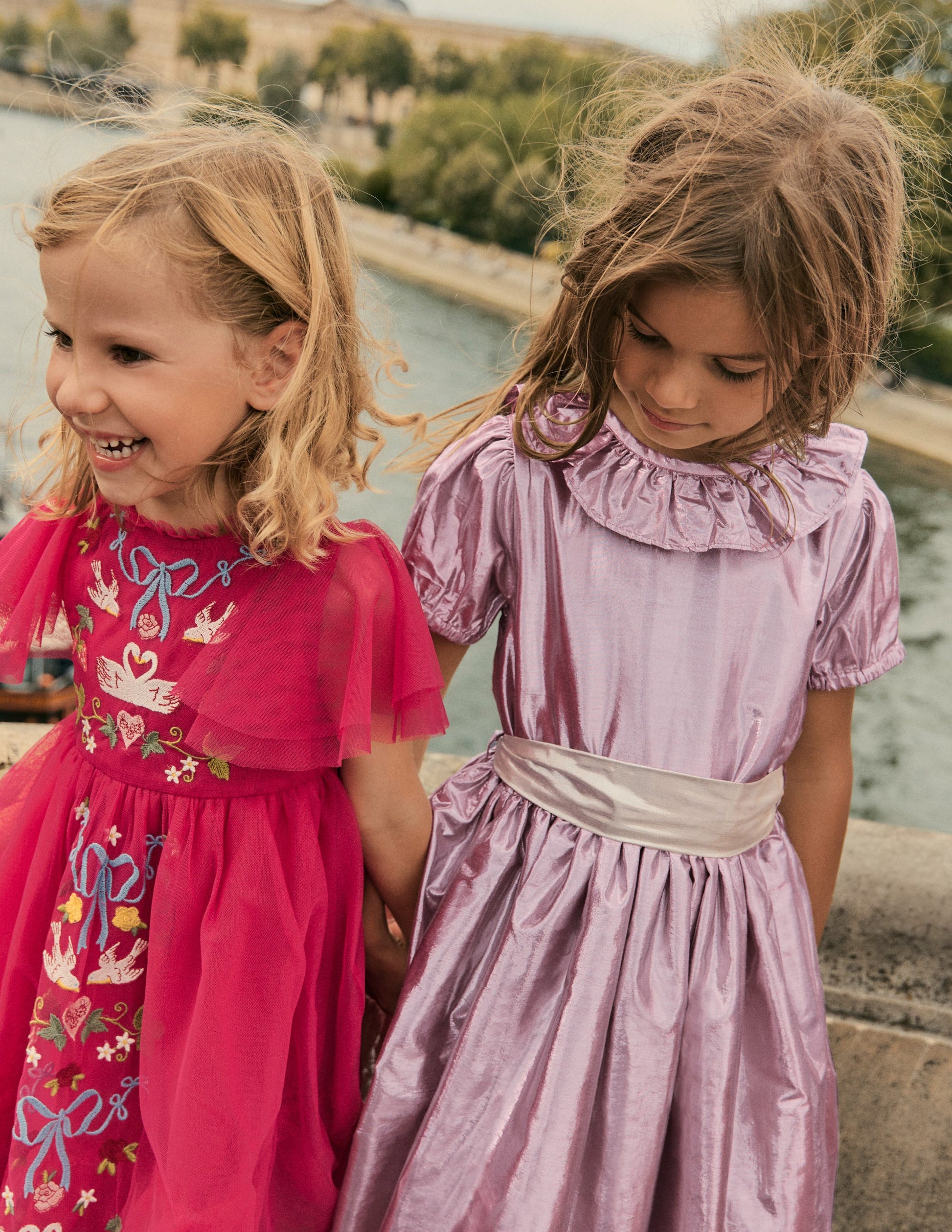 Fit & Flare Party Dress-Pink-4