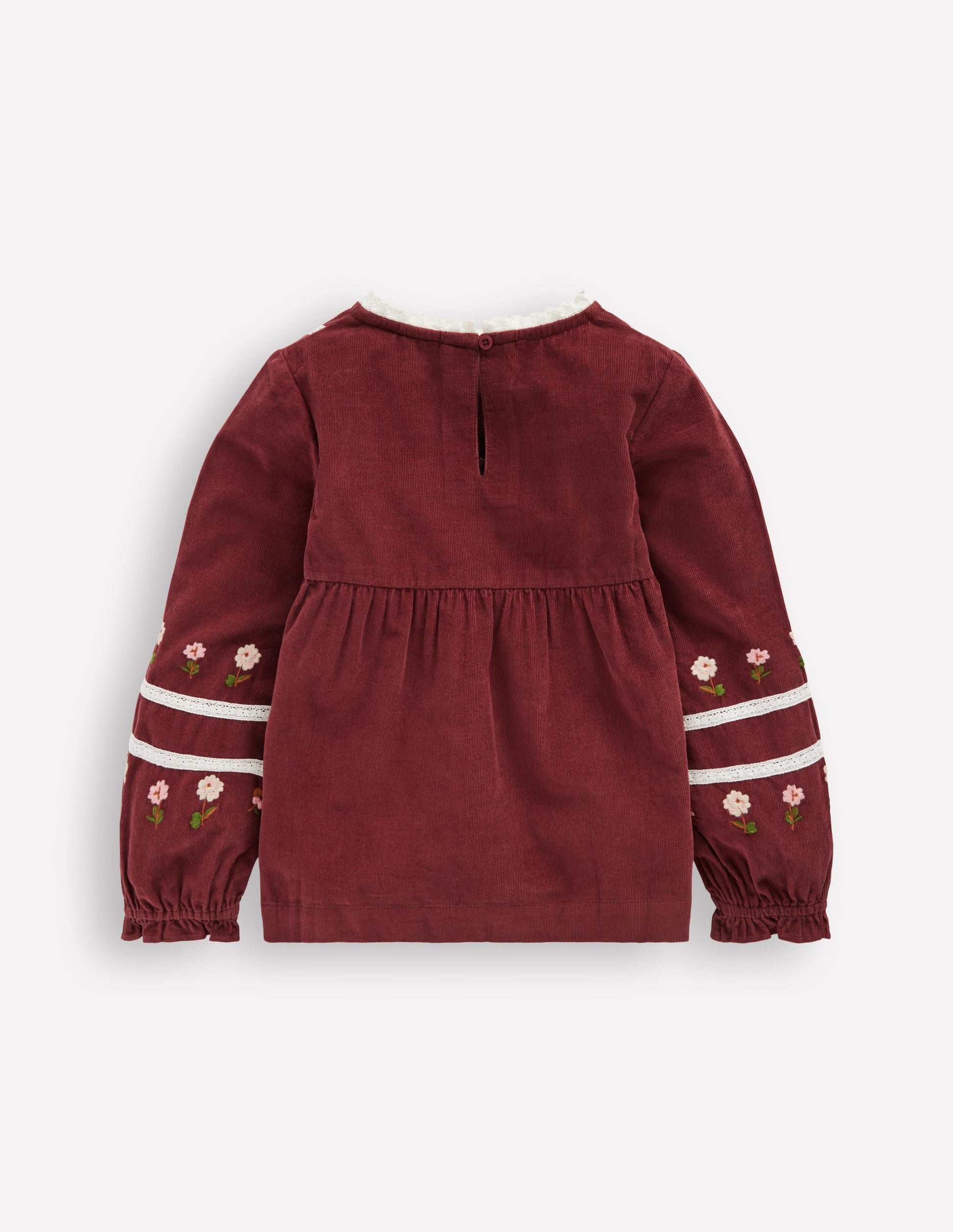 Embroidered Lace Top-Chestnut Embroidery-5