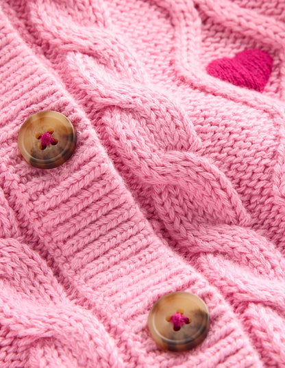 Cable Knitted Jacket-Formica Pink-3