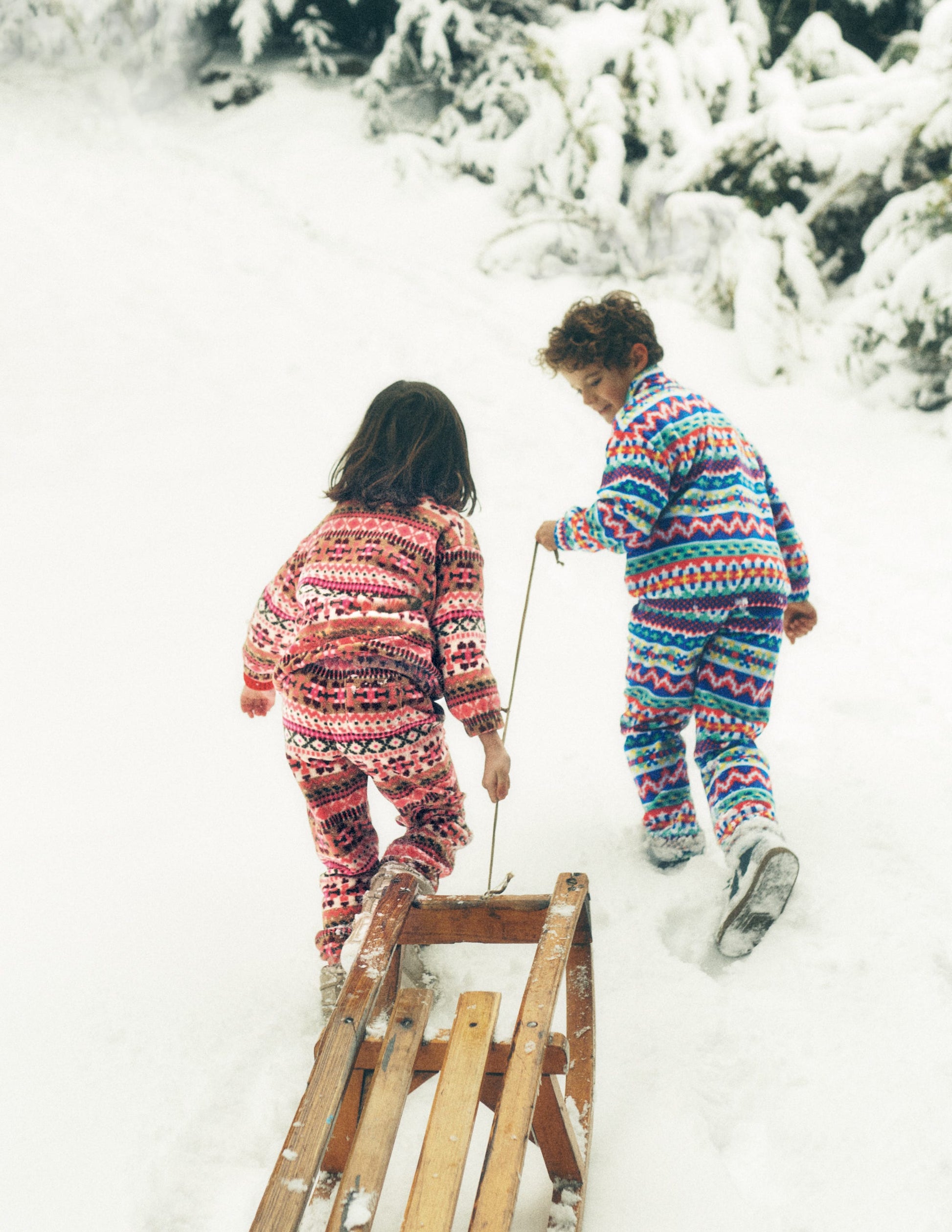 Cosy Geometric Fleece-Pink Aztec Geo-4