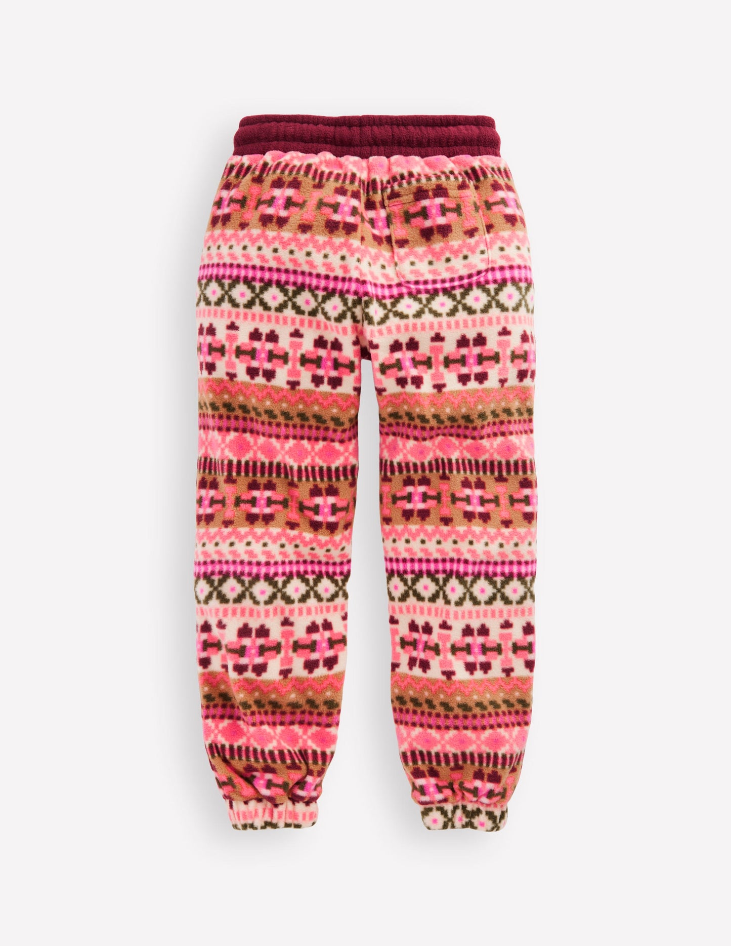 Cosy Geometric Joggers-Pink Aztec Geo