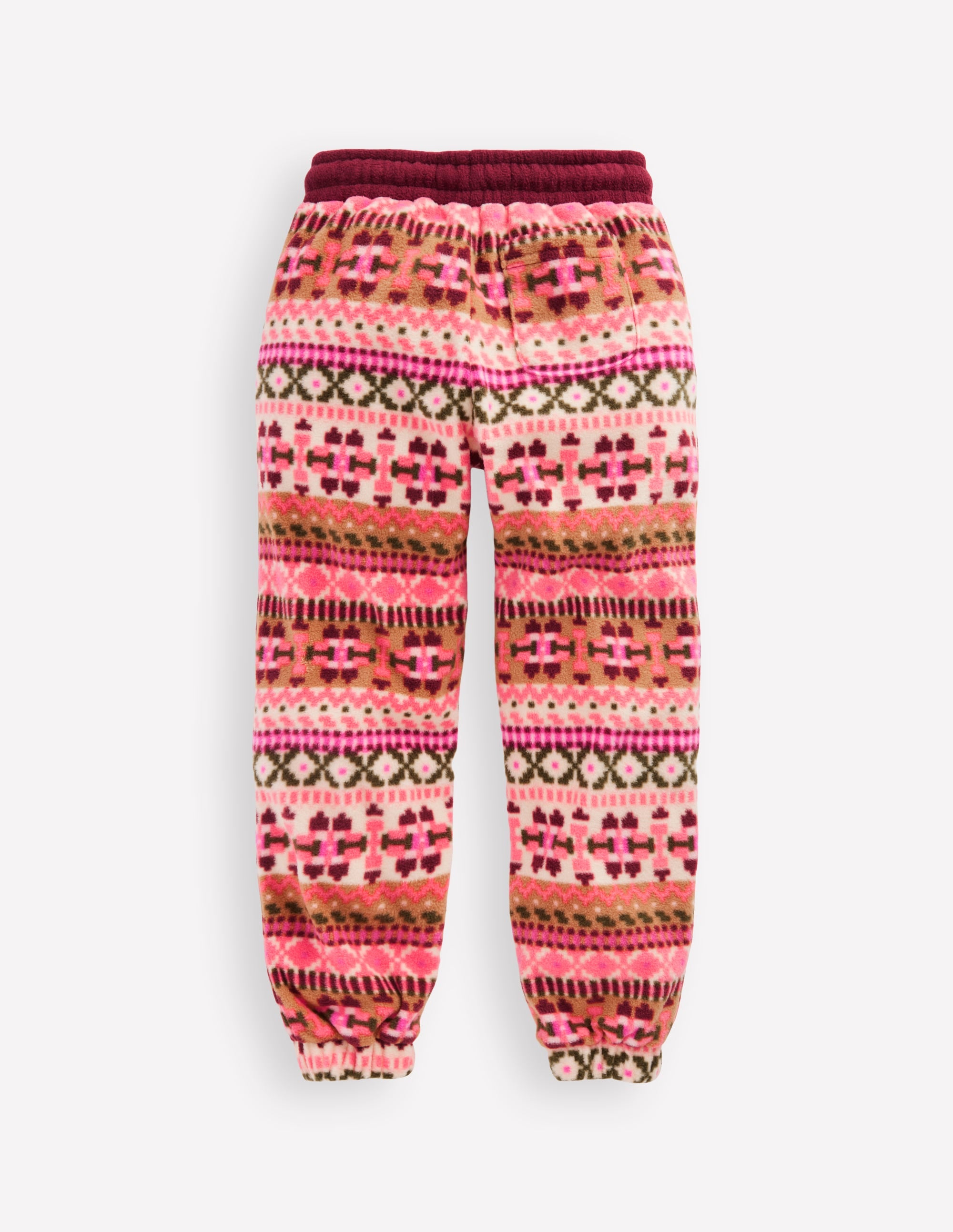 Cosy Geometric Joggers-Pink Aztec Geo - Image 2