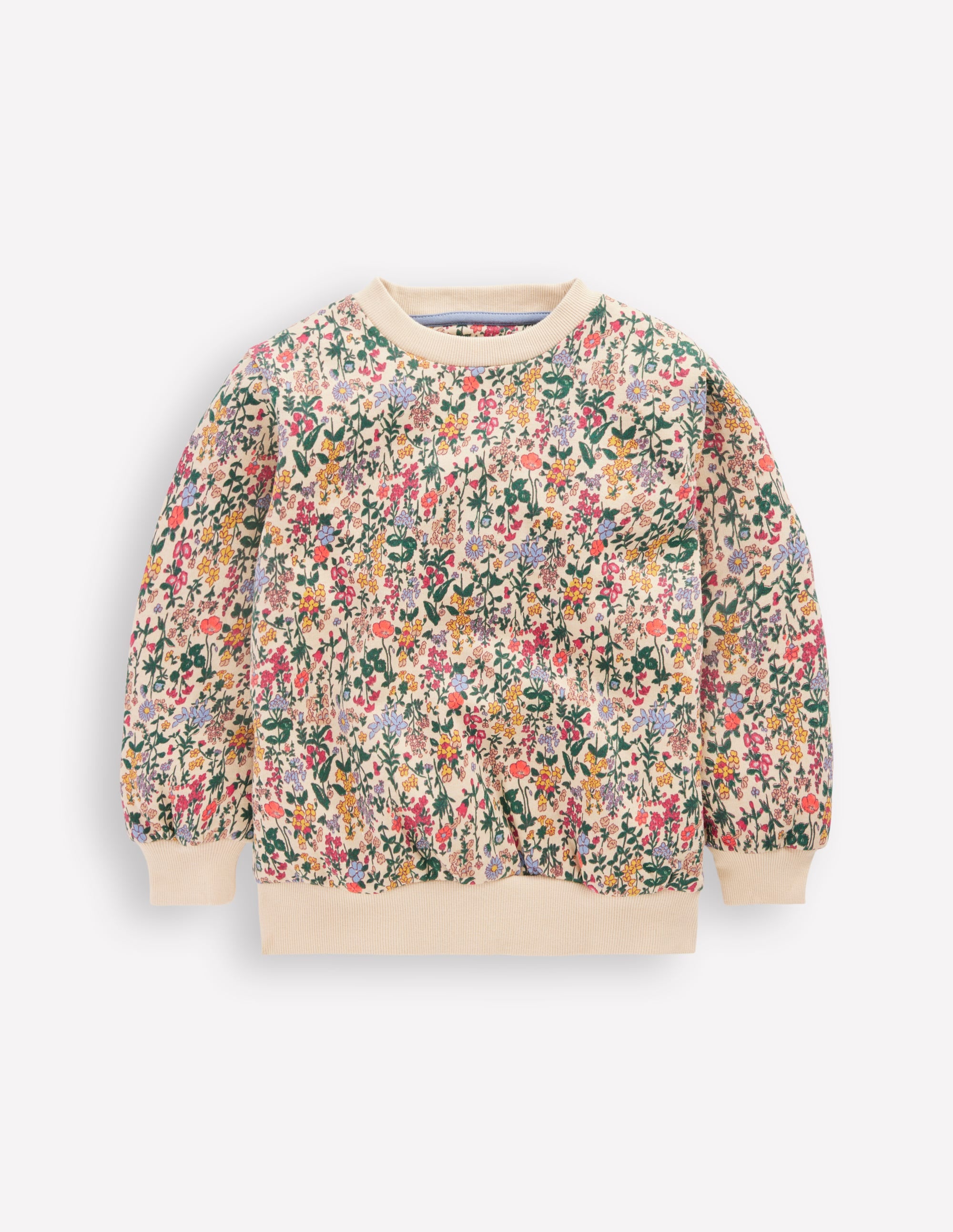 Relaxed Printed Sweatshirt-Ditsy Floral - Image 1