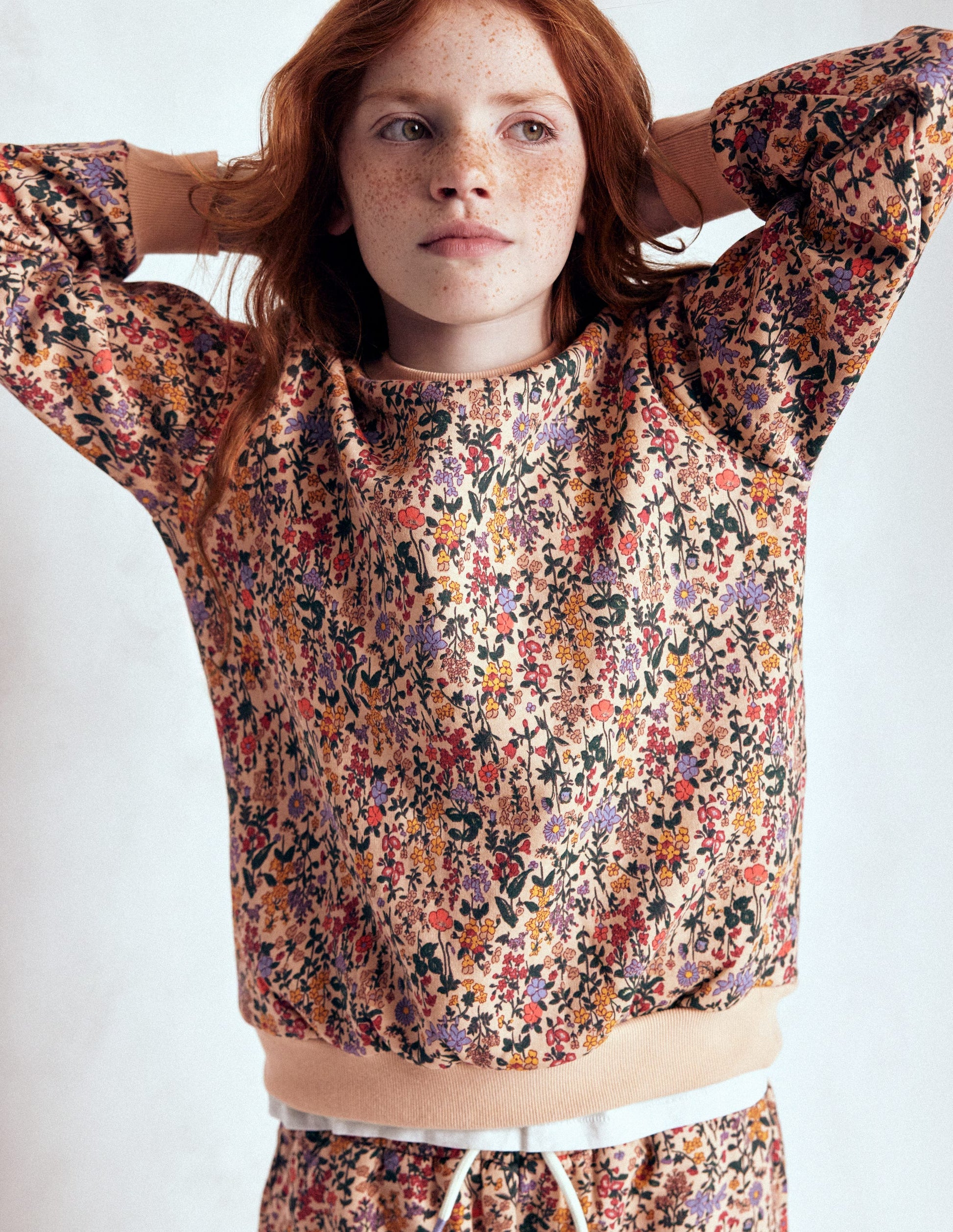 Relaxed Printed Sweatshirt-Ditsy Floral-3