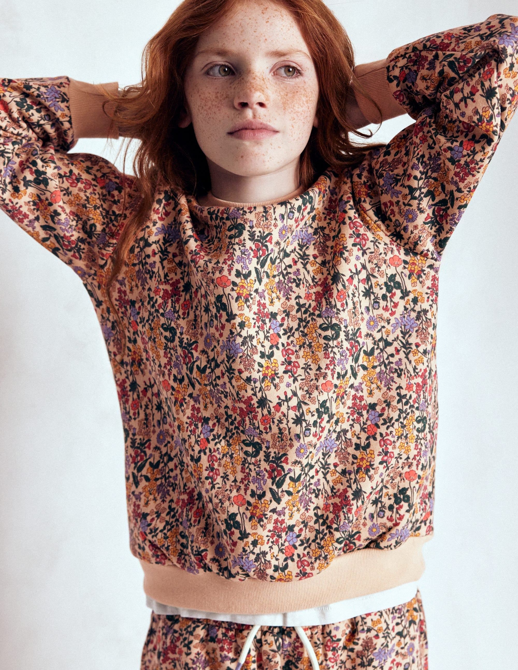 Relaxed Printed Sweatshirt-Ditsy Floral - Image 4