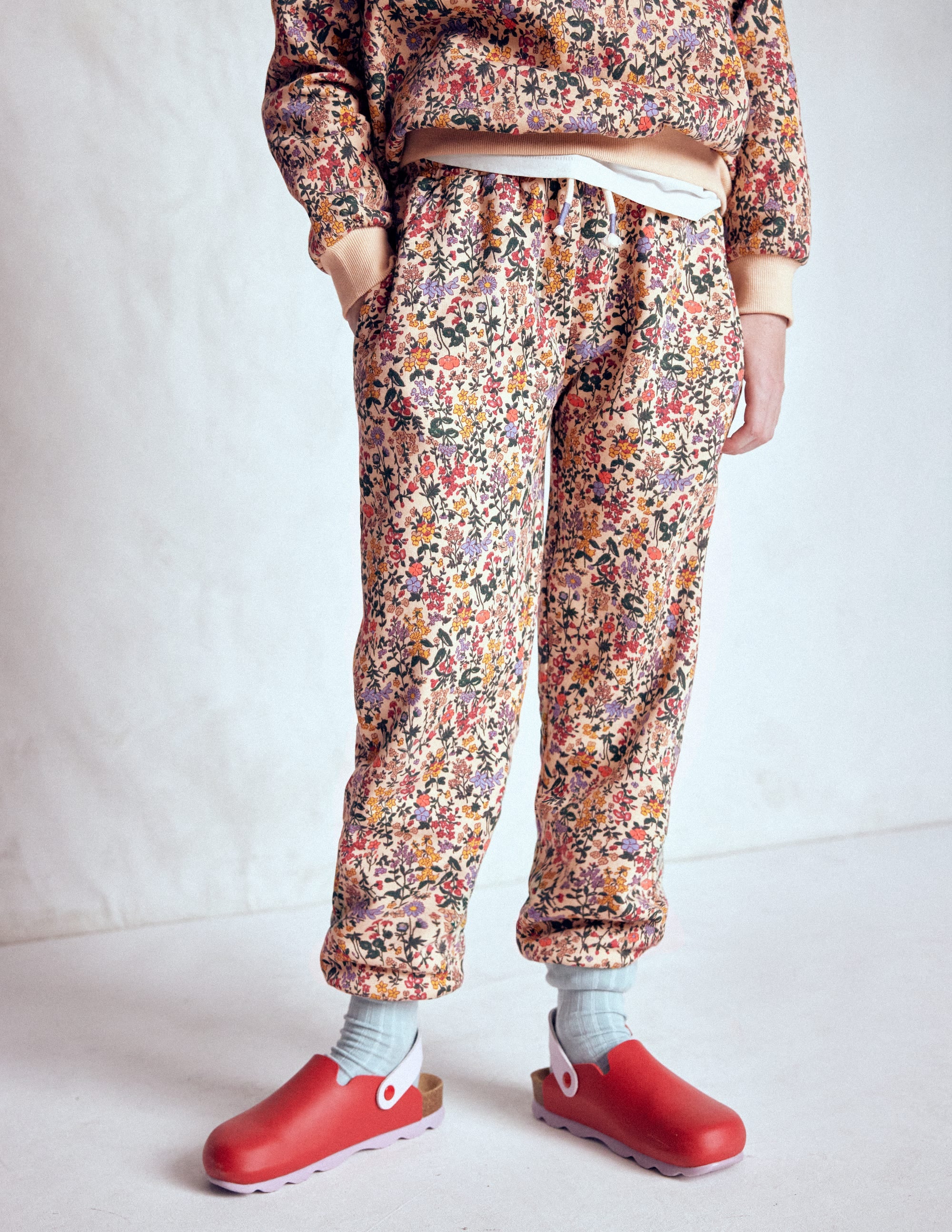 Printed Cosy Joggers-Ditsy Floral - Image 2