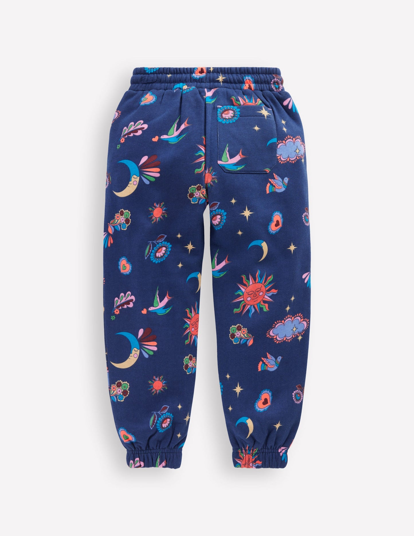 Printed Cosy Joggers-College Navy Celestial