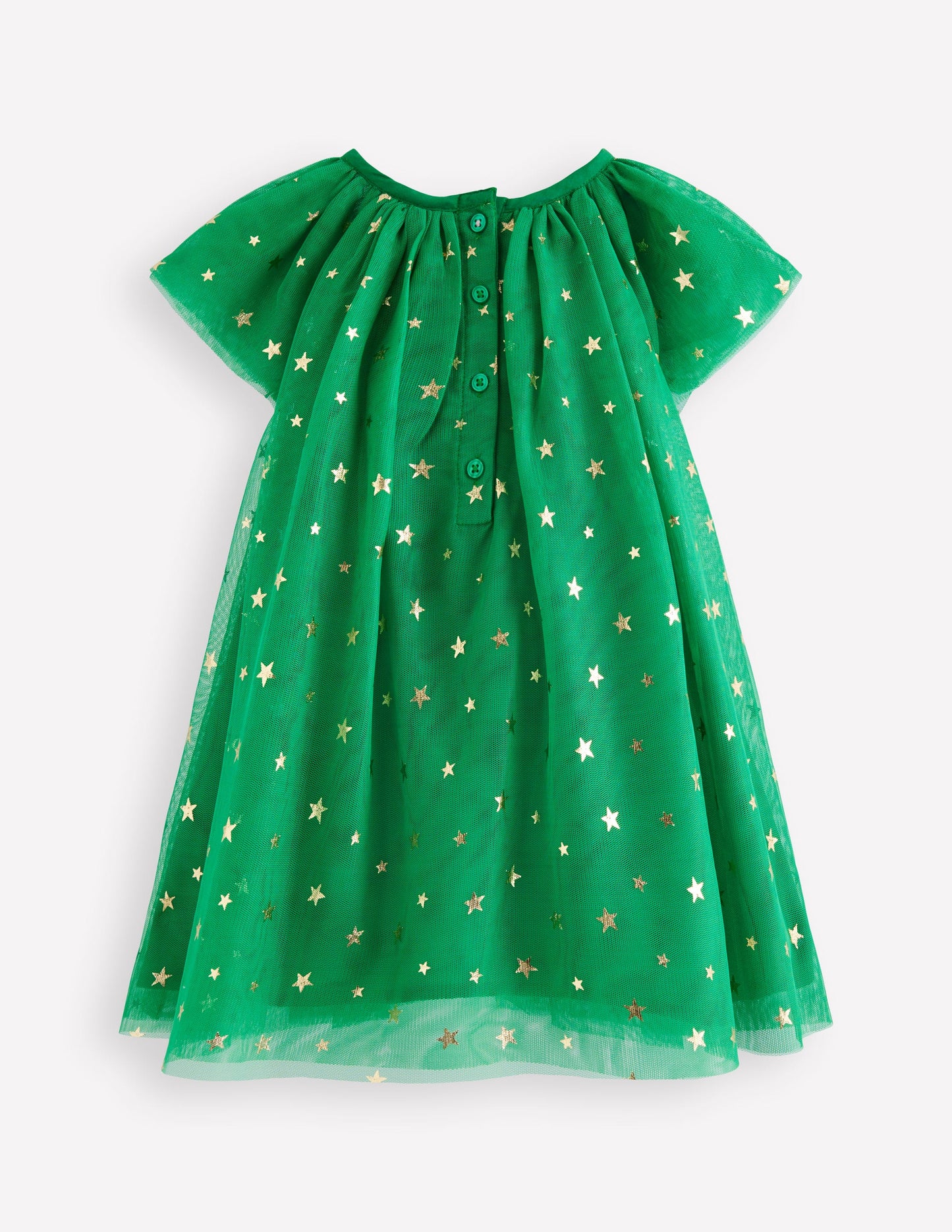 Layered Tulle Dress-Green Christmas Tree
