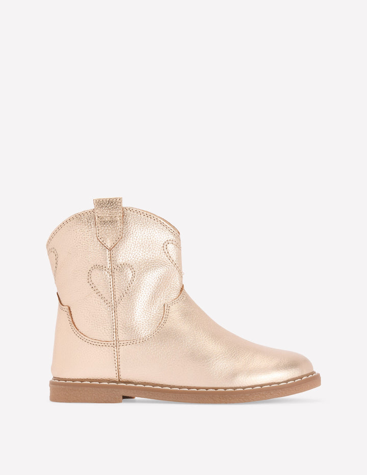 Western Boots-Gold